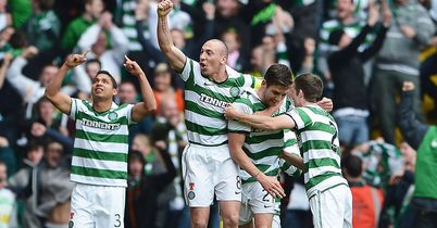 Mulgrew: Mobbed after scoring for Celtic